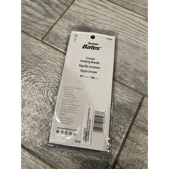 NWT Silvalume Circular‎ Knitting Needles 36" Size 13 / 9mm Susan Bates - Picture 5 of 5